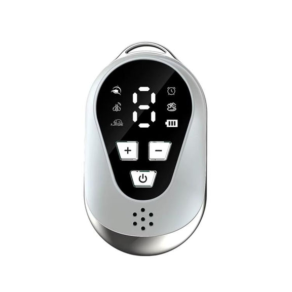 SM-1028 LCD Display CES Low-frequency Pulse Smart Handheld Music Sleep Instrument(White)