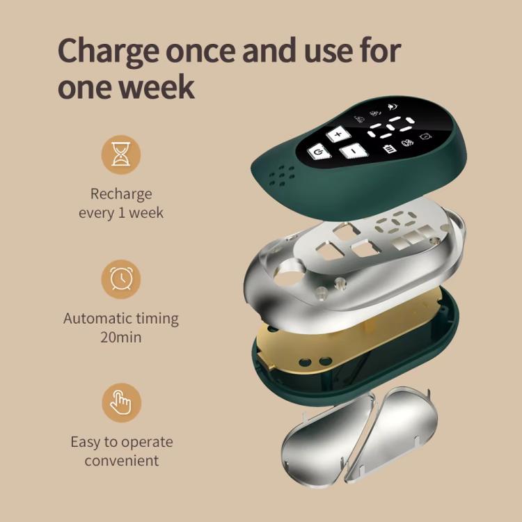 SM-1028 LCD Display CES Low-frequency Pulse Smart Handheld Music Sleep Instrument(Green) - free shipping - PMC TechLife - Order now!