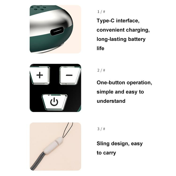 SM-1028 LCD Display CES Low-frequency Pulse Smart Handheld Music Sleep Instrument(Green) - free shipping - PMC TechLife - Order now!