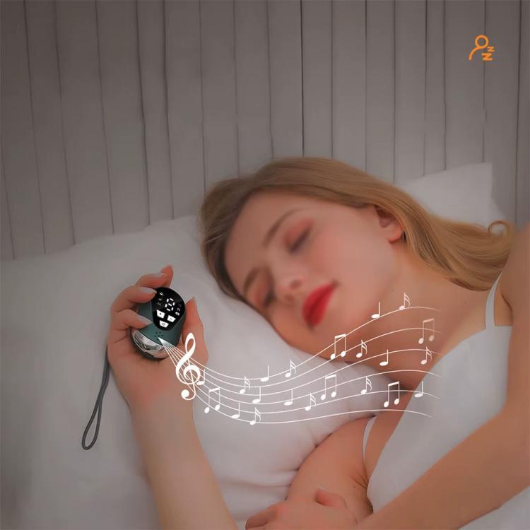 SM-1028 LCD Display CES Low-frequency Pulse Smart Handheld Music Sleep Instrument(White)