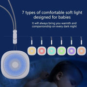 LT010 7-color Breathing Light Baby White Noise Sleep Device Portable Sleep Aid(White)