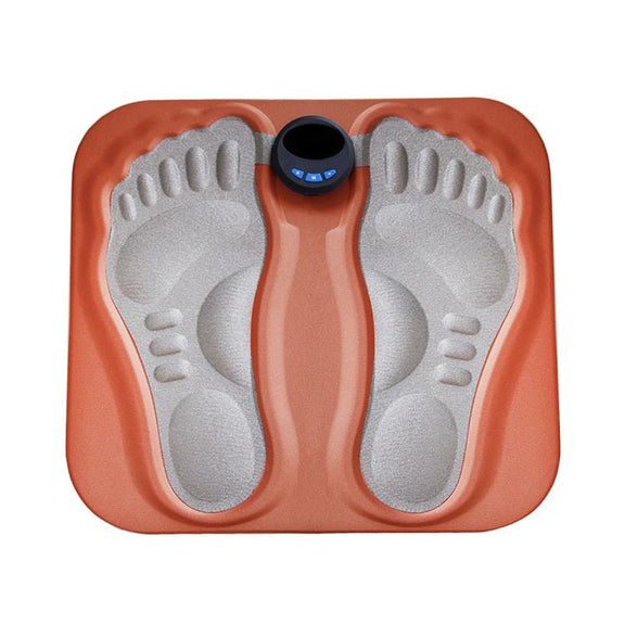 EMS Smart 6-mode 15-level 3D Foot Massage Pad Microcurrent Foot Massager(Orange)