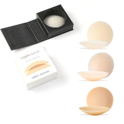 Anti-Bump Ultra-Thin Breathable Silicone Self-Adhesive Invisible Breast Stickers, Size: 8CM White Skin(Magnet Box)