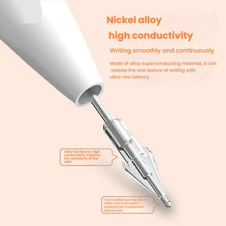 For Xiaomi Smart Pen 2nd Gen Replacement Tip Damped Needle-tip Pen Nib With 2 Circles Pen Tip Cap White