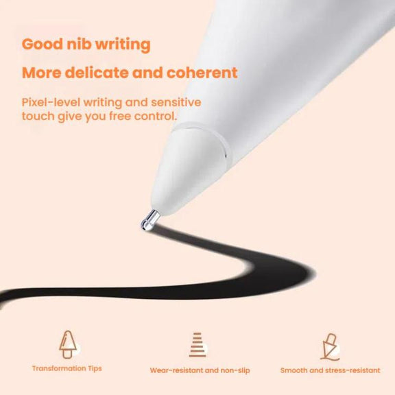 For Xiaomi Smart Pen 2nd Gen Replacement Tip Damped Needle-tip Pen Nib With 2 Circles Pen Tip Cap White