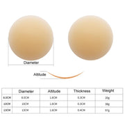 Ultra-thin Invisible Anti-bump Silicone Breast Stickers, Size: 8cm(Fair skin)