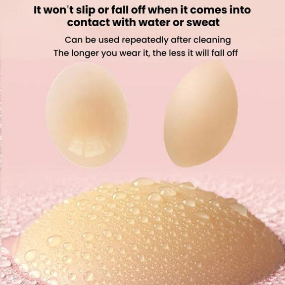 Ultra-thin Invisible Anti-bump Silicone Breast Stickers, Size: 8cm(Natural skin)