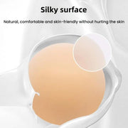 Ultra-thin Invisible Anti-bump Silicone Breast Stickers, Size: 8cm(Fair skin)