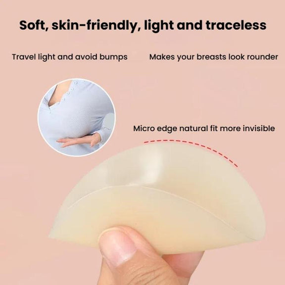Ultra-thin Invisible Anti-bump Silicone Breast Stickers, Size: 8cm(Fair skin)