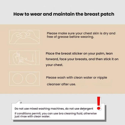 Ultra-thin Invisible Anti-bump Silicone Breast Stickers, Size: 13cm(Natural skin) - free shipping - PMC Jewellery - Order now!