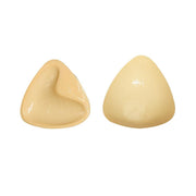 Double-Sided Silicone Thickened Inserts Gather Triangle Breast Pads, Size: L/C(White Skin Color With Orange Box)