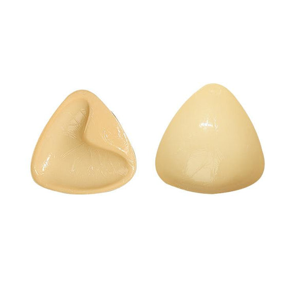Double-Sided Silicone Thickened Inserts Gather Triangle Breast Pads, Size: XL/D(White Skin Color With Orange Box)