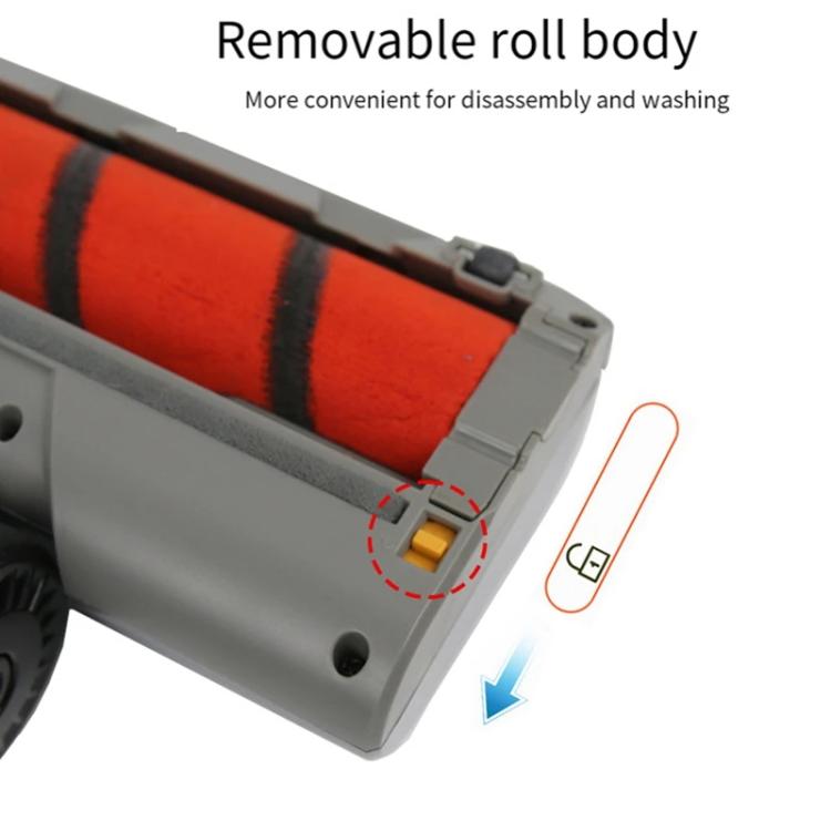 For UWANT V100 / V200 Vacuum Cleaner Soft Roller Brush Head Attachment Replacement(Orange Button) - free shipping - PMc TechLife - Order now!