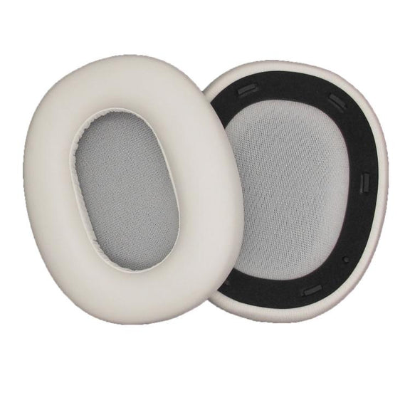 For Edifier W830NB 1pair Bluetooth Headset Leather Sponge Cover Earmuffs(White)