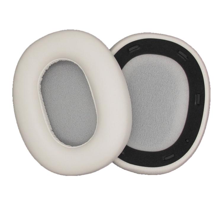 For Edifier W830NB 1pair Bluetooth Headset Leather Sponge Cover Earmuffs(White)