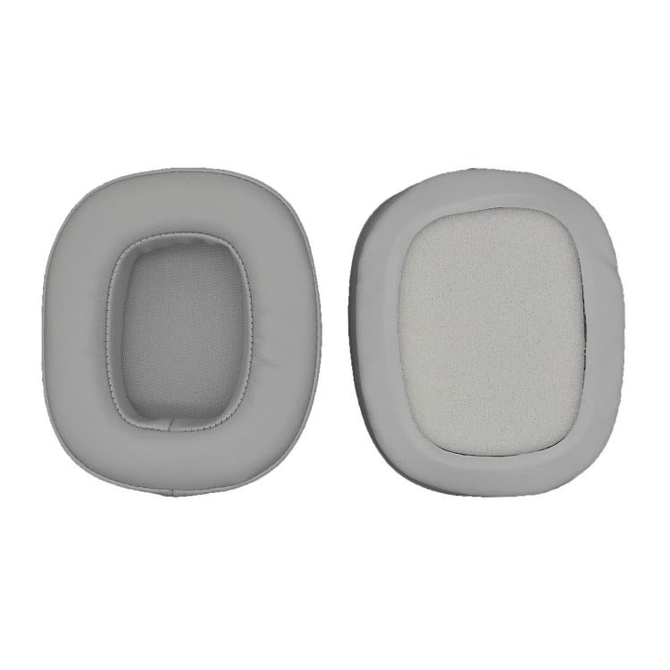 1pair Headphones Sponge Earmuffs Headset Cover For Edifier HECATE G5 / G50 / G35(Gray Leather)