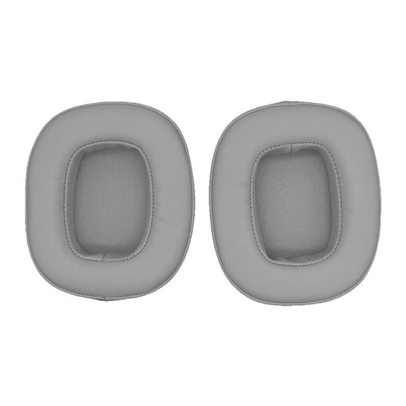 1pair Headphones Sponge Earmuffs Headset Cover For Edifier HECATE G5 / G50 / G35(Gray Leather)