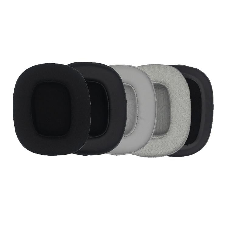 1pair Headphones Sponge Earmuffs Headset Cover For Edifier HECATE G5 / G50 / G35(Black Leather)