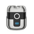 Portable Mini Dual Head Electric Shaver for Men - LCD Display, Floating Blades, Waterproof, USB-C Rechargeable(Gray) - free shipping - PMC TechLife - Order now!