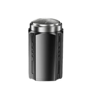 Portable Electric Shaver for Men with LCD Display ��� Travel-Friendly Mini Shaver, USB Type-C Fast Charging, Water-resistant & Washable Design, Style: 6-blade Head Black