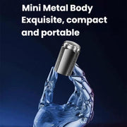 Portable Electric Shaver for Men with LCD Display ��� Travel-Friendly Mini Shaver, USB Type-C Fast Charging, Water-resistant & Washable Design, Style: Floating Blade Dark Metallic Gray