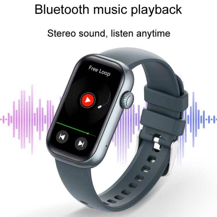 QS50 1.47inch TFT Screen Smart Wristband Support Bluetooth Calling / Oxygen Detection / Sleep Detection / Heart Rate Detection(Gray Green)