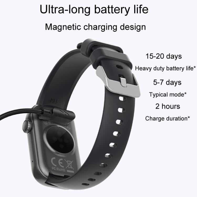 QS50 1.47inch TFT Screen Smart Wristband Support Bluetooth Calling / Oxygen Detection / Sleep Detection / Heart Rate Detection(Black)