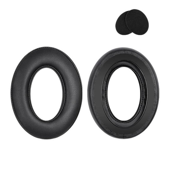 2pcs For Sennheiser HD545 / HD565 / HD580 / HD600 / HD650 Earphone Cover Sponge Earmuffs With Tuning Foam, Material: Protein Leather-Patchwork