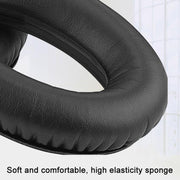 2pcs For Sennheiser HD545 / HD565 / HD580 / HD600 / HD650 Earphone Cover Sponge Earmuffs With Tuning Foam, Material: Protein Leather