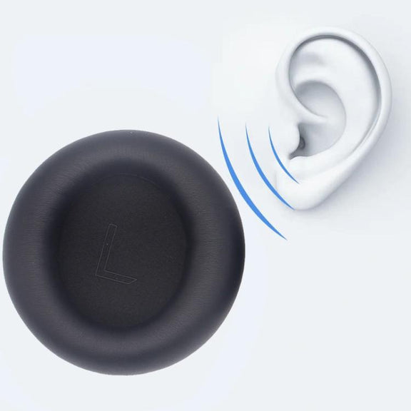 For Alienware AW920H 1pair Headphones Leather Cover Sponge Cover Earmuffs(Black)
