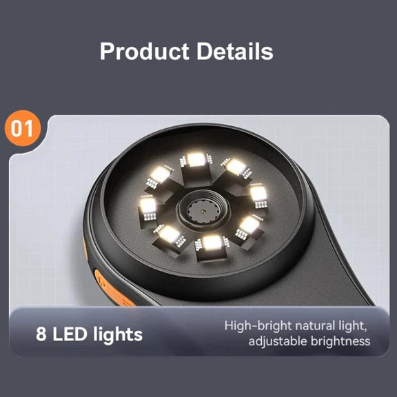 Portable Inspection Jewelry Painting Repair Optical Microscope Mini Primary Secondary Students Experiment Science Apparatus, Style: Black