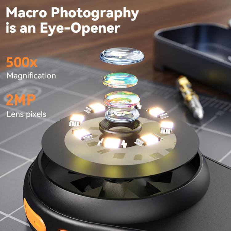 Portable Inspection Jewelry Painting Repair Optical Microscope Mini Primary Secondary Students Experiment Science Apparatus, Style: Black+32G