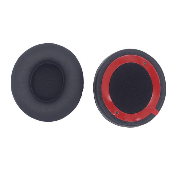 For Beats Solo 4 1pair Headphone Leather Cover Earmuffs Sponge Cover(Black)
