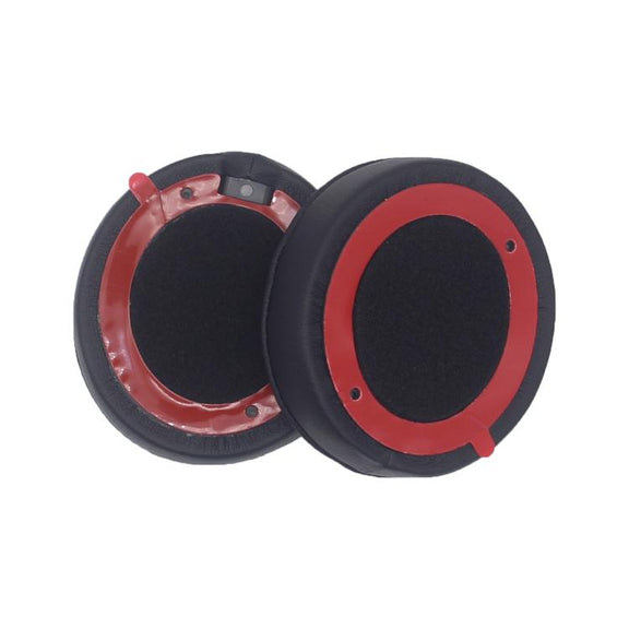 For Beats Solo 4 1pair Headphone Leather Cover Earmuffs Sponge Cover(Black)
