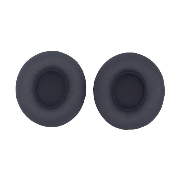 For Beats Solo 4 1pair Headphone Leather Cover Earmuffs Sponge Cover(Black)