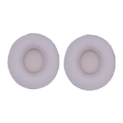 For Beats Solo 4 1pair Headphone Leather Cover Earmuffs Sponge Cover(White)