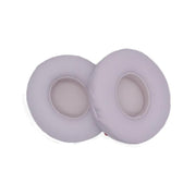 For Beats Solo 4 1pair Headphone Leather Cover Earmuffs Sponge Cover(White)