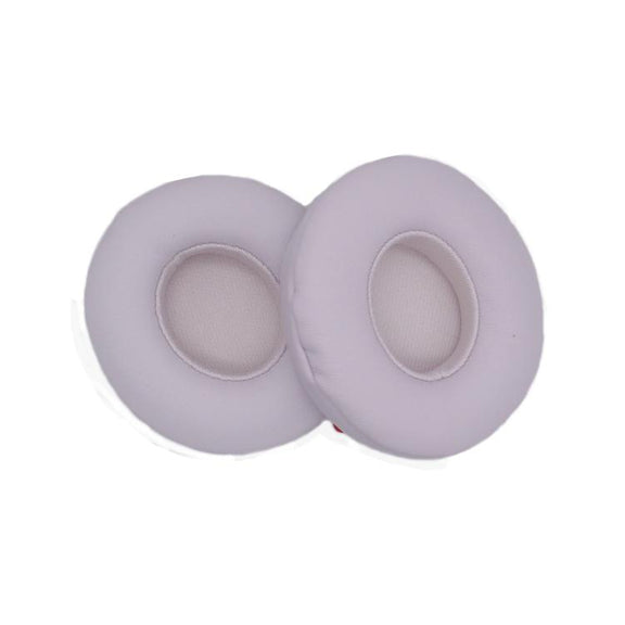 For Beats Solo 4 1pair Headphone Leather Cover Earmuffs Sponge Cover(White)