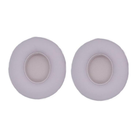 For Beats Solo 4 1pair Headphone Leather Cover Earmuffs Sponge Cover(White)