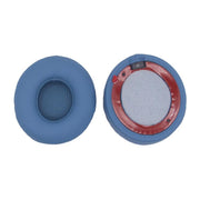 For Beats Solo 4 1pair Headphone Leather Cover Earmuffs Sponge Cover(Blue)