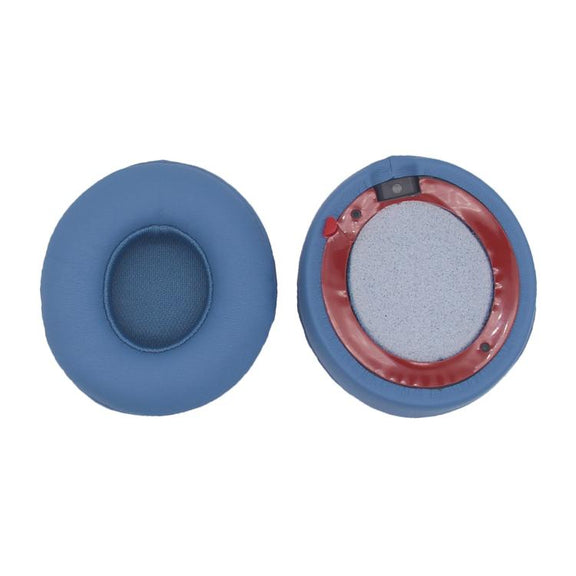 For Beats Solo 4 1pair Headphone Leather Cover Earmuffs Sponge Cover(Blue)