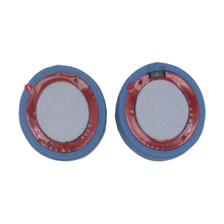 For Beats Solo 4 1pair Headphone Leather Cover Earmuffs Sponge Cover(Blue)