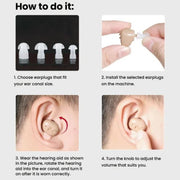 Hearing Aid Sound Amplifier Elderly Noise Reduction Sound Collector Hearing Aid Accessories(Battery Model)