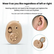 Hearing Aid Sound Amplifier Elderly Noise Reduction Sound Collector Hearing Aid Accessories(Battery Model)