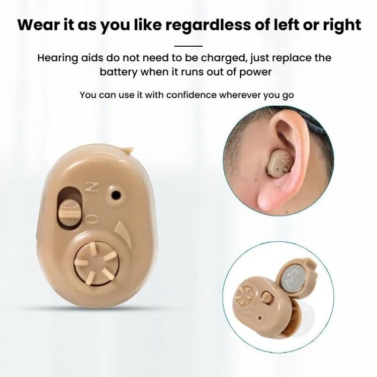 Hearing Aid Sound Amplifier Elderly Noise Reduction Sound Collector Hearing Aid Accessories(Battery Model)