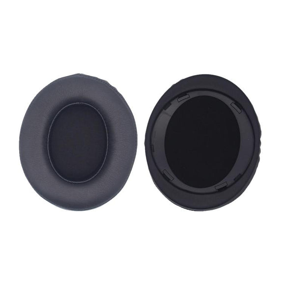 For Philips SHP9500 1pair Headphones Sponge Cover Earmuffs, Color: Black Leather