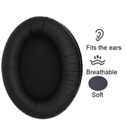 1pair Headphones Sponge Cover Earmuffs For Sennheiser HD418 / 429 / 439 / 449, Color: Protein Leather