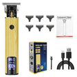 Rechargeable Haircut Kit Hair Clippers For Men - Zero Blade Trimmer For Vintage Oil Head & Bald Head Styles(Wood Grain) - free shipping - PMC TechLife - Order now!