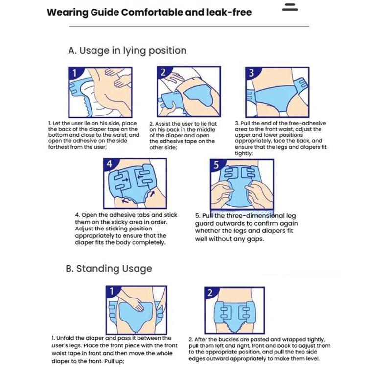 KangYi Doctor Adhesive Adult Diapers, Size: Double Leakproof XL 30pcs - free shipping - PMC TechLife - Order now!