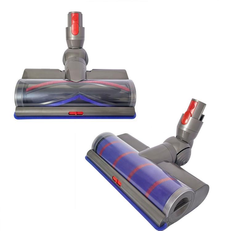 Adjustable Suction Floor Brush for Dyson V7 / V8 / V10 / V11 / V15 / G5 Vacuum Cleaners, Spec: Soft Head+Bristle Roller Set